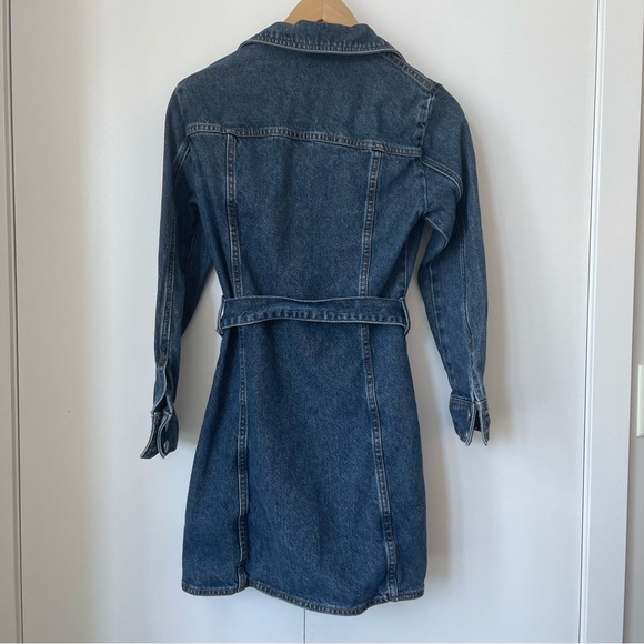 Zara button up denim dress - Picture 2 of 2